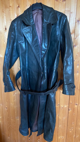 Alter ledermantel grau für - grau,