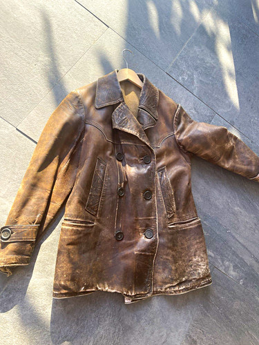 Lederjacke 1930 als