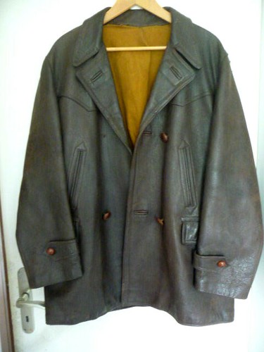 Alte leder motorradjacke - alte,