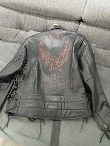 Motorrad lederjacke braun - motorrad,