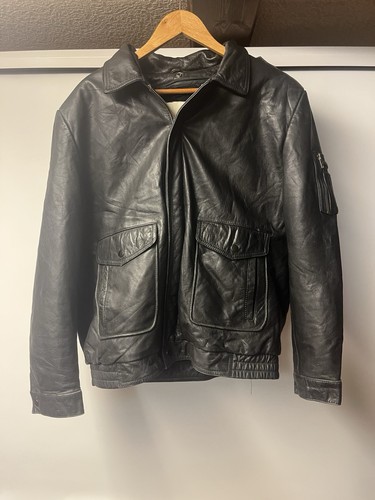 Vintage leder jacke - leder,