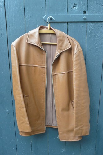 Alte lederjacke vintage braun - lederjacke,