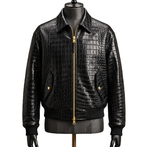 Herren lederjacke mit - lederjacke,