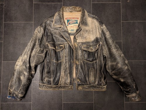 Alte lederjacke vom diesel - alte,