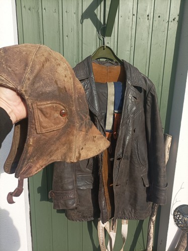Alte motorrad lederjacke hose - alte,