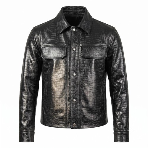 Herren luxus lederjacke mit - herren,
