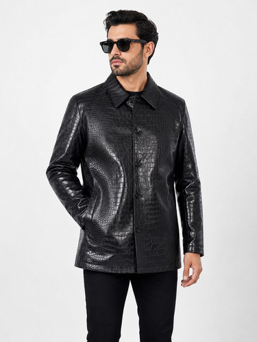 Herren schwarz echt - herren, leder