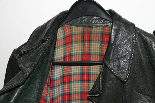 Alte lederjacke 60er - lederjacke, gr.