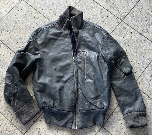 Alte leder luftwaffen jacke - alte,