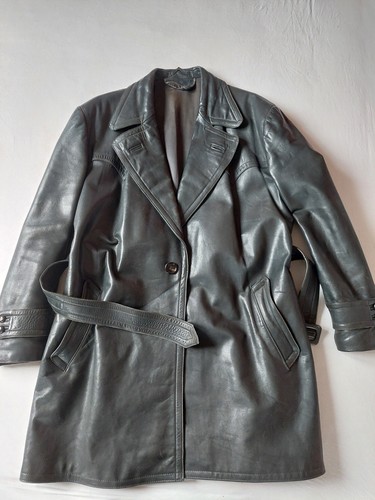 Schwere rindslederjacke gr - ,