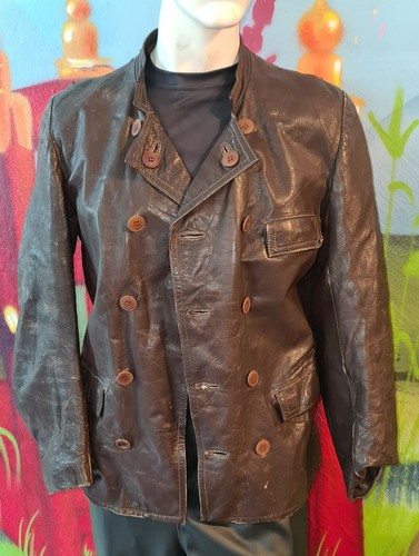 Alte 20er lederjacke militär - alte,